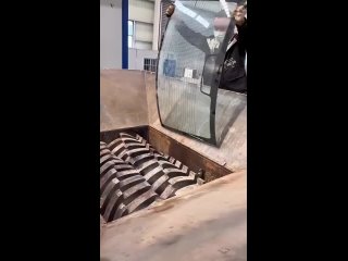 as an industrial shredder destroys various things | @videfunny
